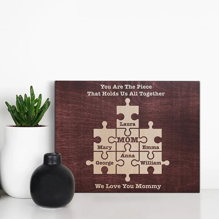 Customizable Unique Interlocking Puzzle Sign Gift for Mom – GiftShire