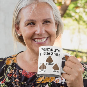 Customize Mommy’s Little Shits Name Mug - GiftShire