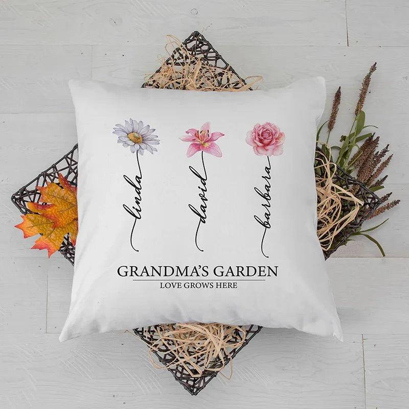 Customize Your Birthday Flowers with Name on Pillow - GiftShire