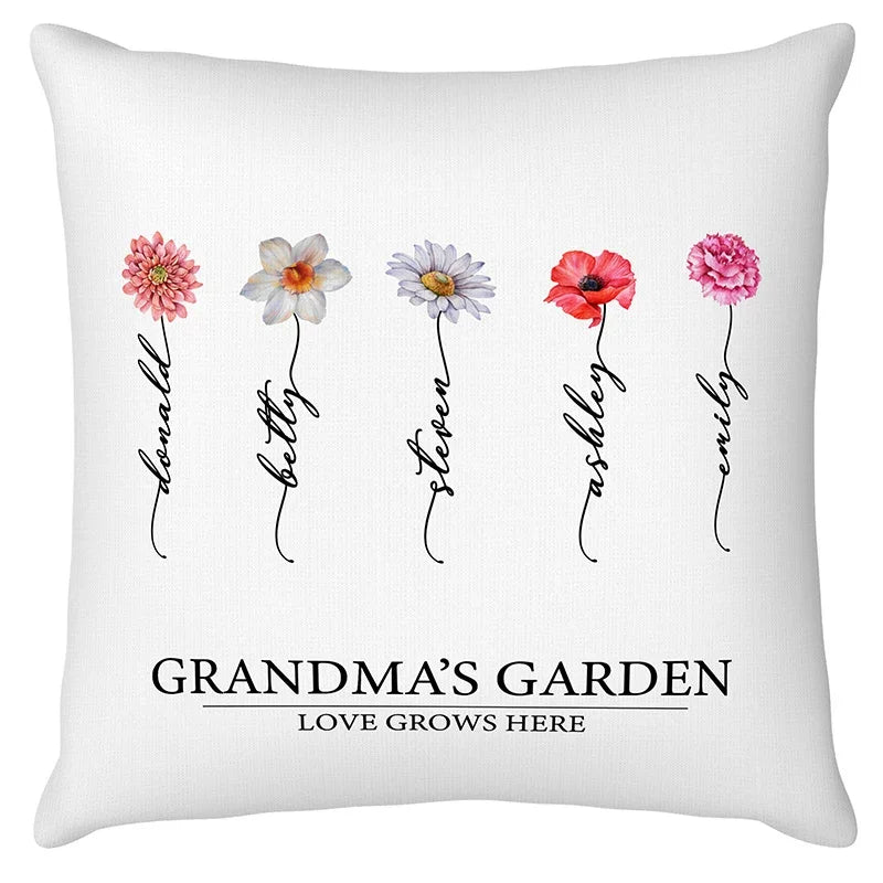 Customize Your Birthday Flowers with Name on Pillow - GiftShire