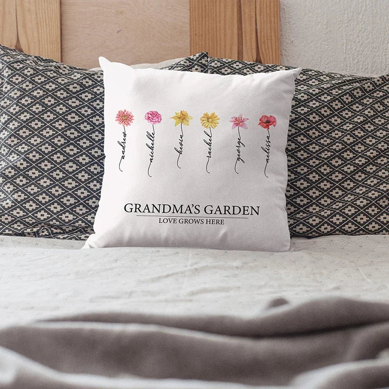 Customize Your Birthday Flowers with Name on Pillow - GiftShire