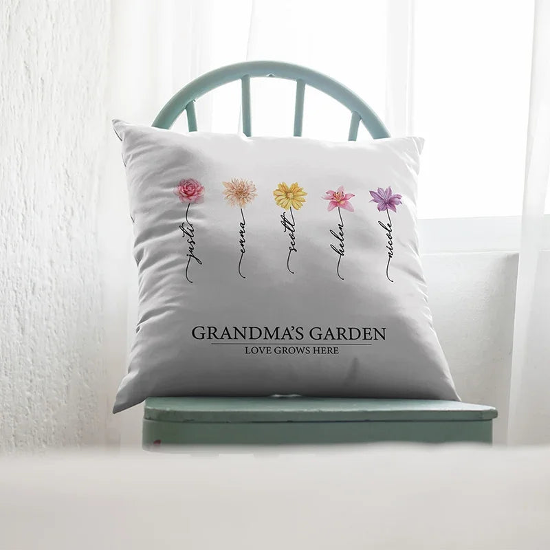 Customize Your Birthday Flowers with Name on Pillow - GiftShire