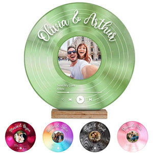 Customize Your Vinyl Record - Round Photo Print Disc - GiftShire