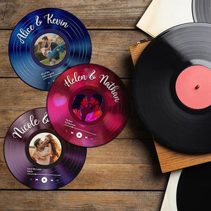 Customize Your Vinyl Record - Round Photo Print Disc - GiftShire