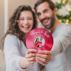 Customize Your Vinyl Record - Round Photo Print Disc - GiftShire