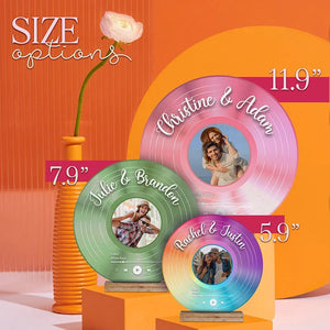 Customize Your Vinyl Record - Round Photo Print Disc - GiftShire