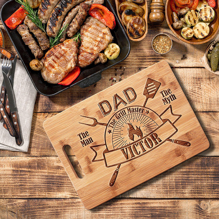 Customized Cutting Board for Fathers Who Love To Cook - GiftShire