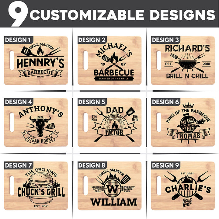 Customized Cutting Board for Fathers Who Love To Cook - GiftShire