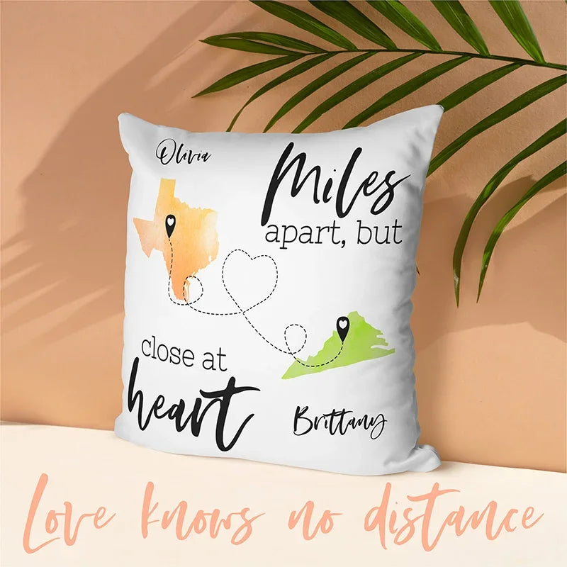 Customized Long-Distance Hug Pillow - GiftShire