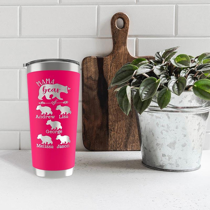 Mama Bear Tumbler for New Moms - Personalized Gift - GiftShire