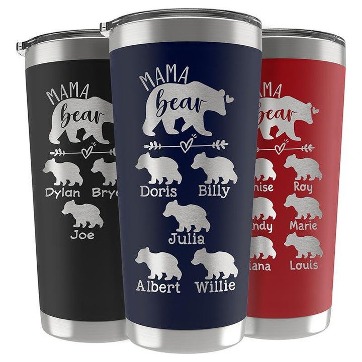Mama Bear Tumbler for New Moms - Personalized Gift - GiftShire