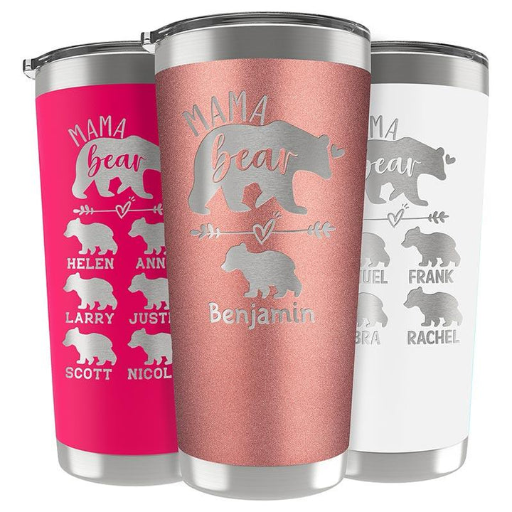Mama Bear Tumbler for New Moms - Personalized Gift - GiftShire