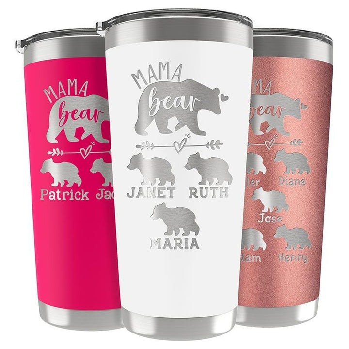 Mama Bear Tumbler for New Moms - Personalized Gift - GiftShire