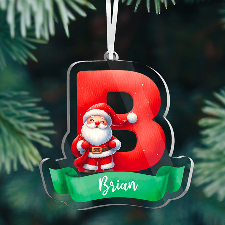 Cut Out Christmas Letter Ornaments with Festive Decorations