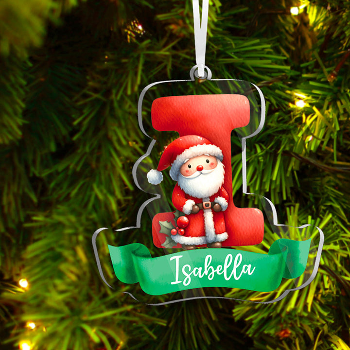 Cut Out Christmas Letter Ornaments with Festive Decorations