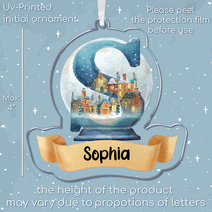 Cut Out Christmas Letter Ornaments with Festive Decorations