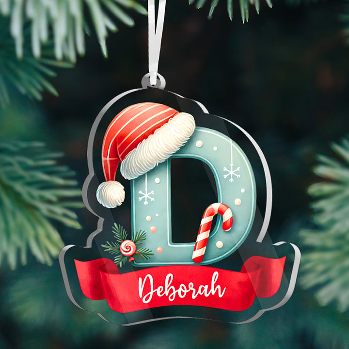 Cut Out Christmas Letter Ornaments with Festive Decorations