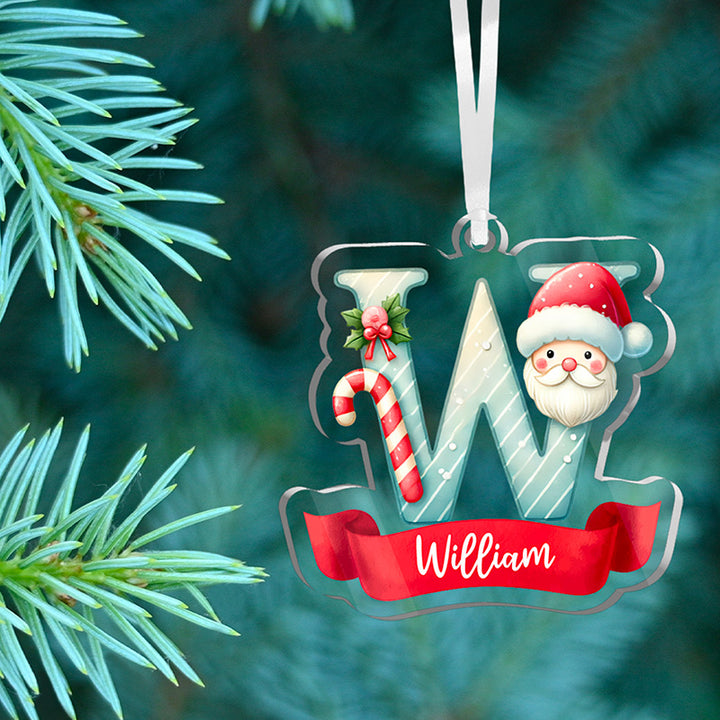 Cut Out Christmas Letter Ornaments with Festive Decorations