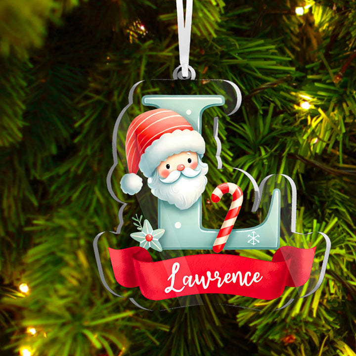 Cut Out Christmas Letter Ornaments with Festive Decorations