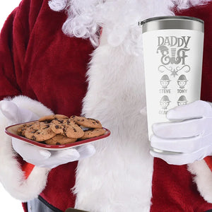 Daddy Elf and Mommy Elf Personalized Tumbler for Christmas - GiftShire