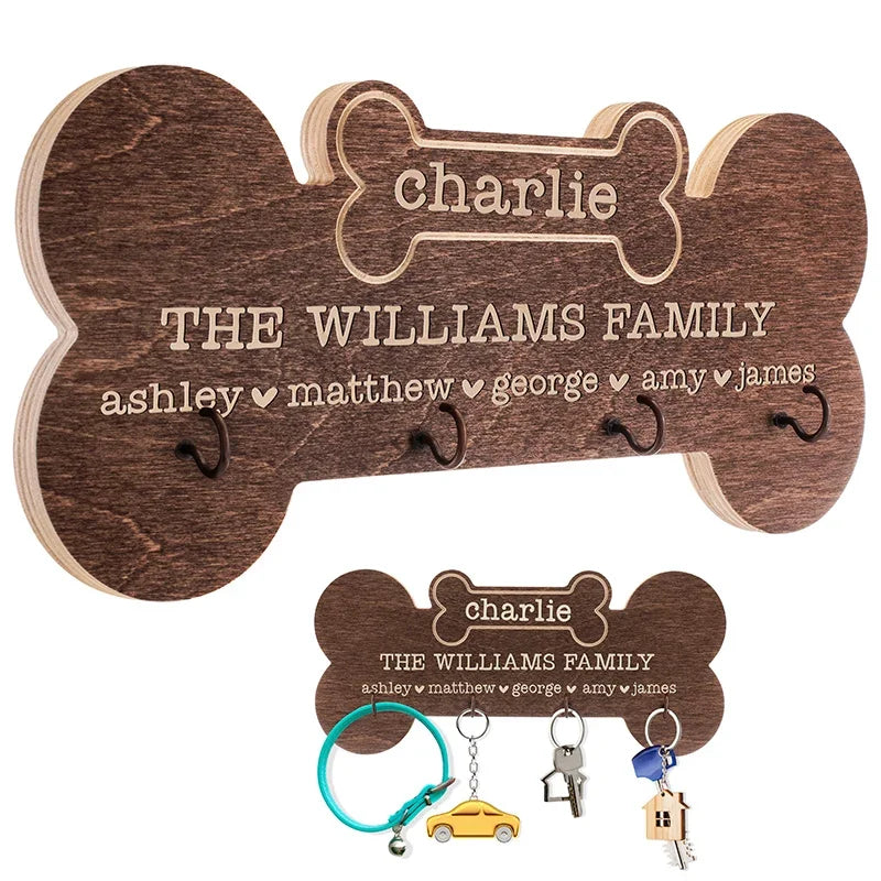 Dog Bone Key Holder – Fully Customizable - GiftShire