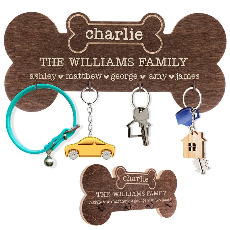 Dog Bone Key Holder – Fully Customizable - GiftShire