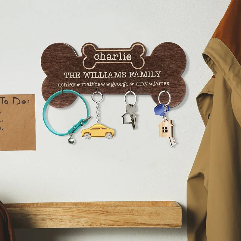 Dog Bone Key Holder – Fully Customizable - GiftShire