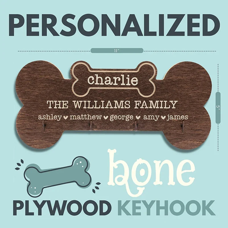 Dog Bone Key Holder – Fully Customizable - GiftShire