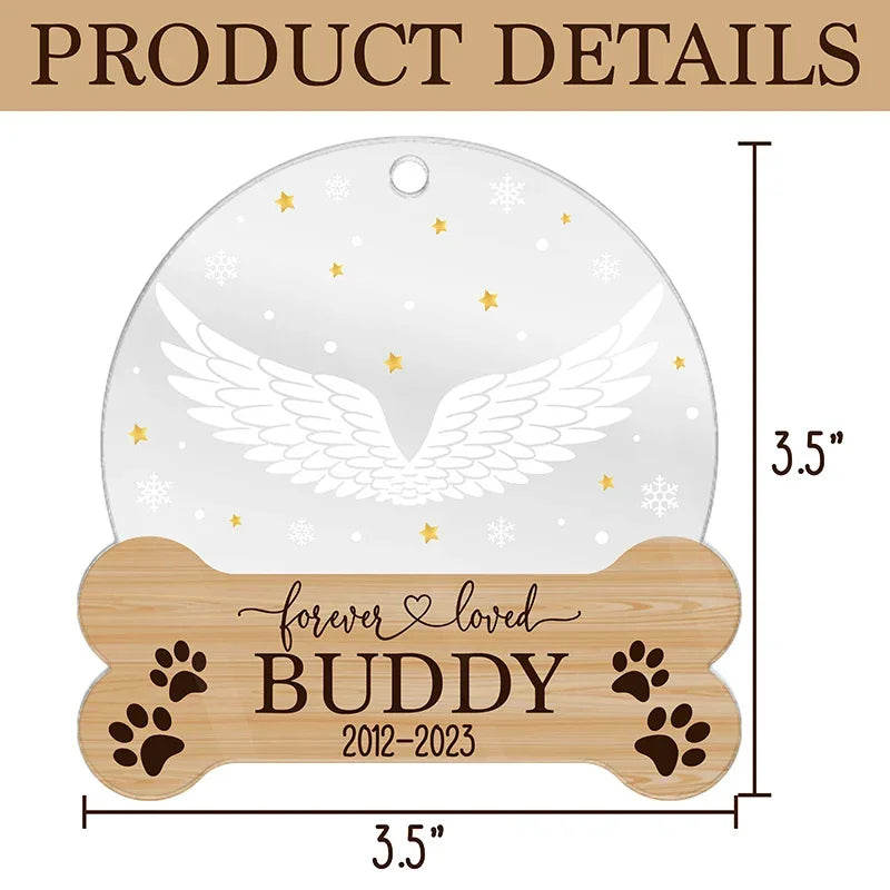 Personalized Pet Ornament - Christmas Memorial Gift - GiftShire