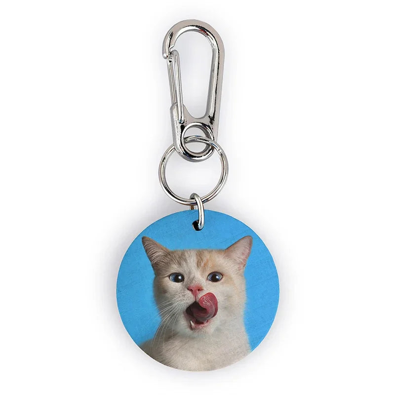 Double-Sided Picture Print Pet Keychain - GiftShire
