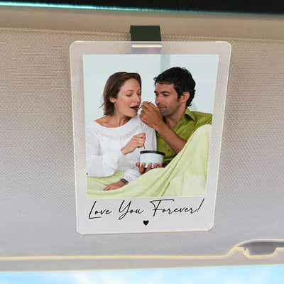 Drive Safe Clip & Magnet Forever Together Gift with Photo