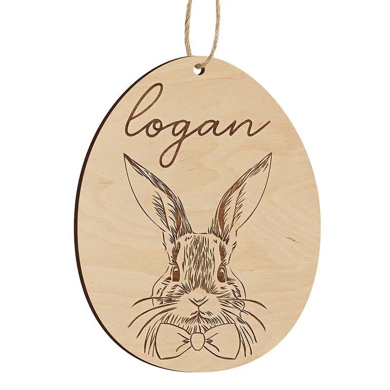 Custom Easter Bunny Name Tag - GiftShire