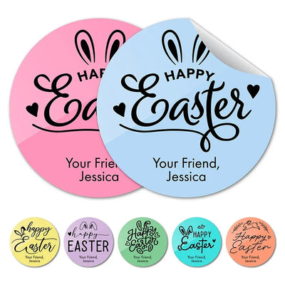 Easter Sticker Set for Gift Wrapping – Your Name On It