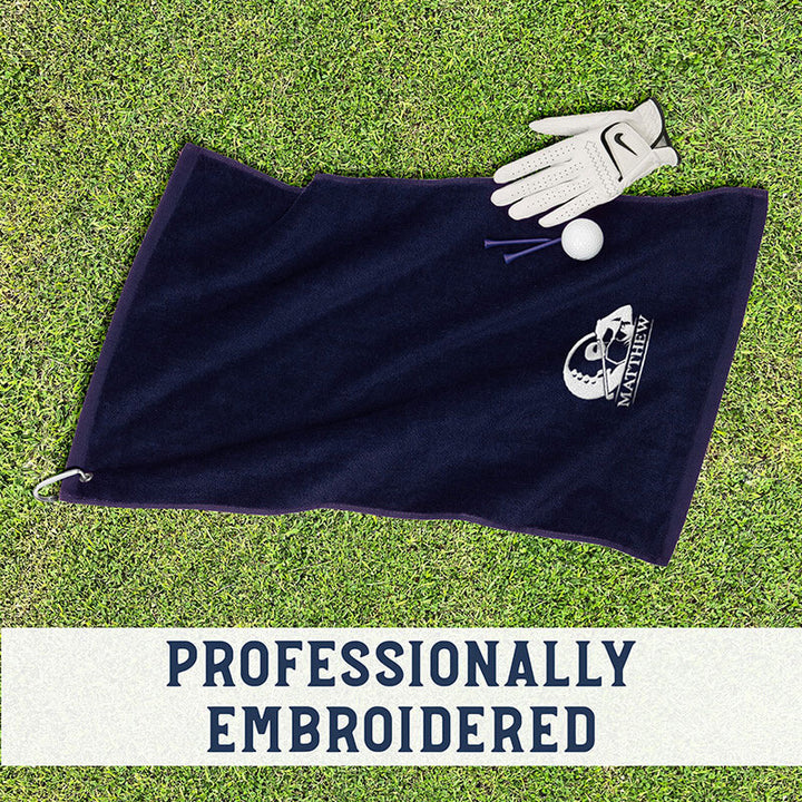 Embroidered Golf Towel - Customize with Text & Logo