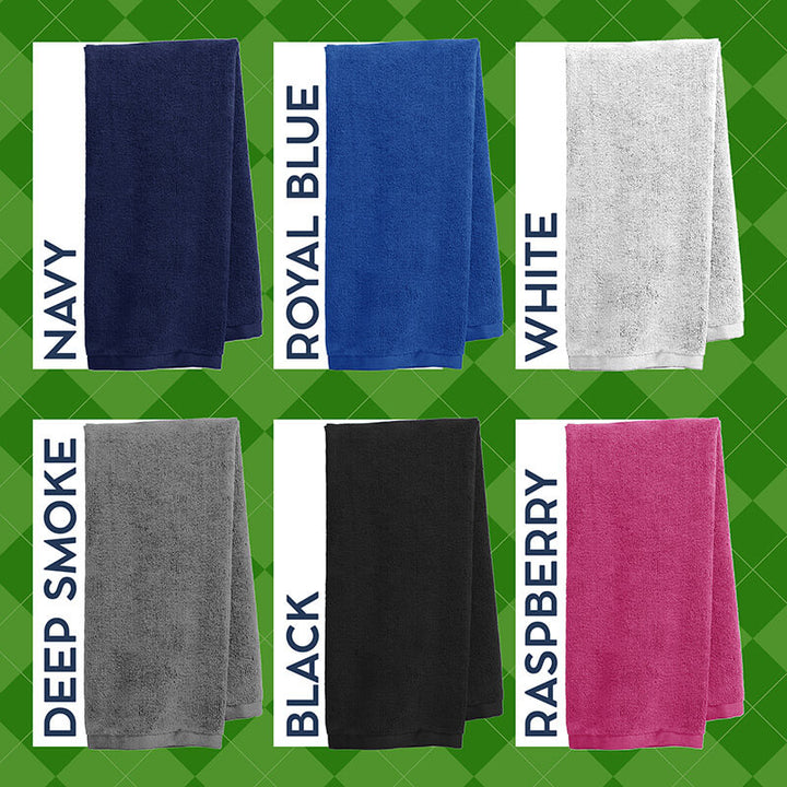 Embroidered Golf Towel - Customize with Text & Logo