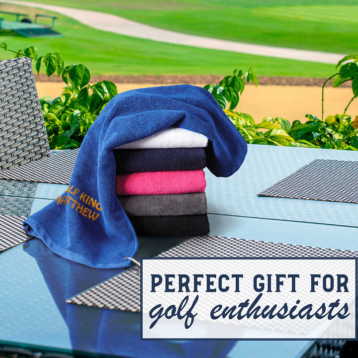 Embroidered Golf Towel - Customize with Text & Logo