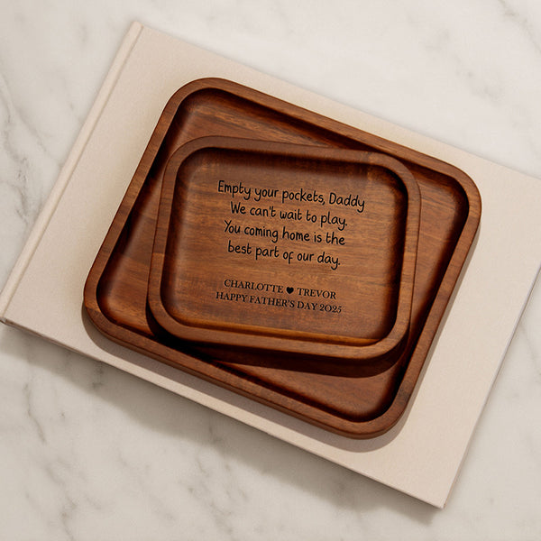 Engraved Valet Tray Gift for Dad