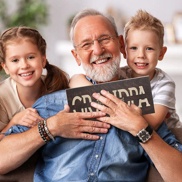 Engraved Wooden Grandpa Sign - GiftShire