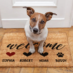 Family Doormat – Personalized With Names & Icons - GiftShire