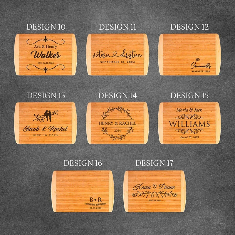 Family Name Engraved Cutting Board - GiftShire