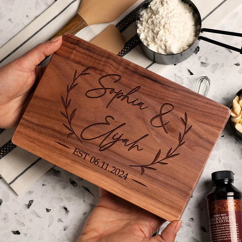 Family Name Engraved Cutting Board - GiftShire