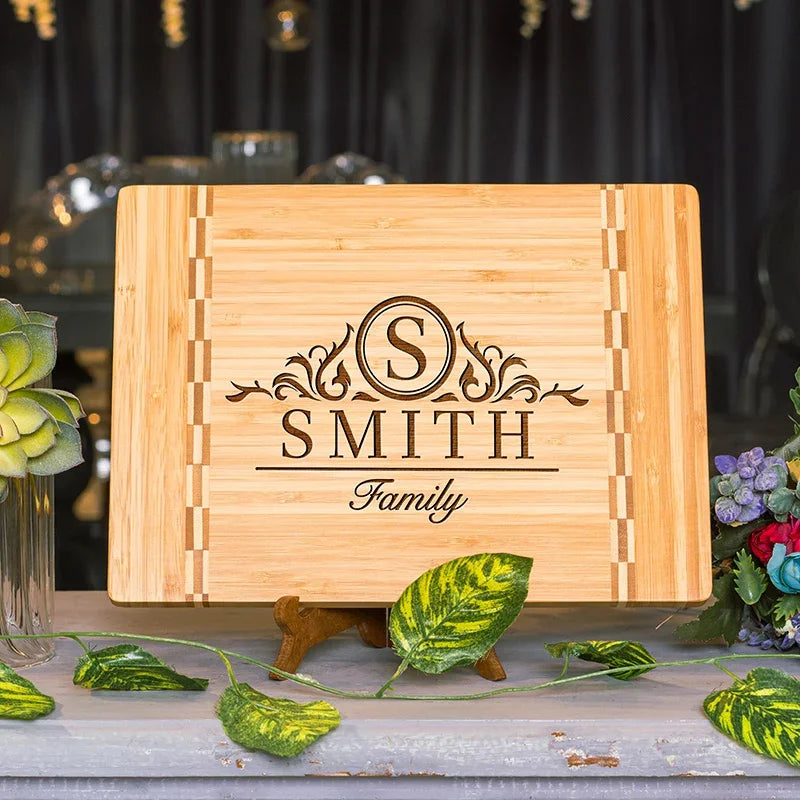 Family Name Engraved Cutting Board - GiftShire