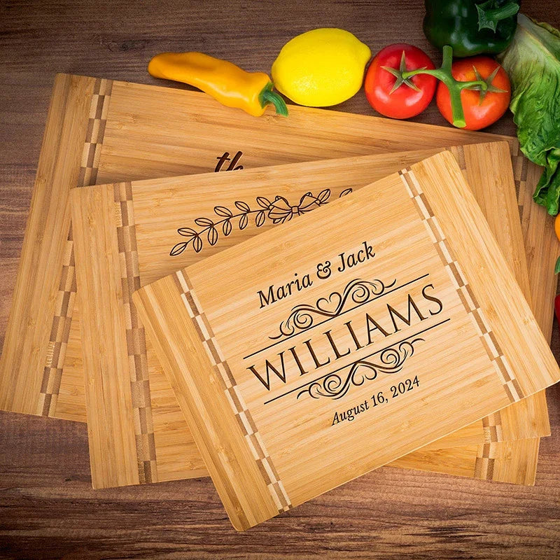Family Name Engraved Cutting Board - GiftShire