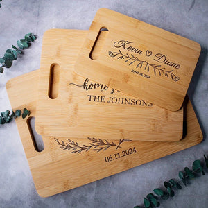 Family Name Engraved Cutting Board - GiftShire