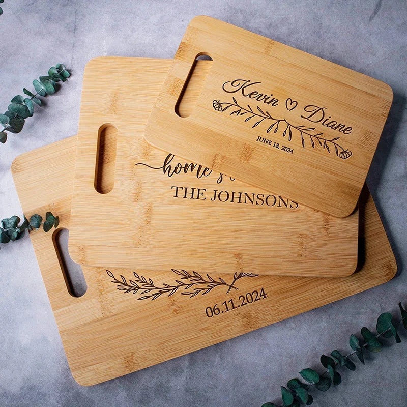 Family Name Engraved Cutting Board - GiftShire