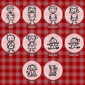 Family Name Engraved Doodle Cutting Board - GiftShire