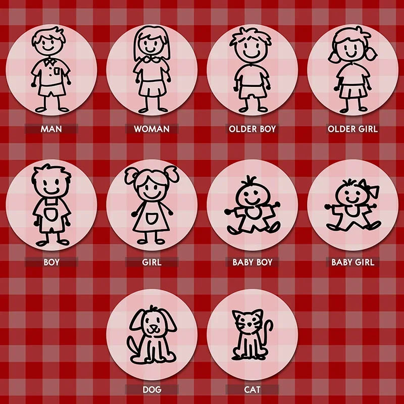 Family Name Engraved Doodle Cutting Board - GiftShire