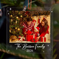 Family Ornament with Photo and Name – 2 Shape Options