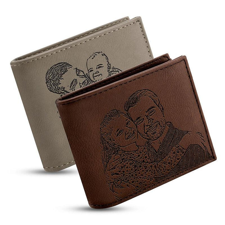 Leather Photo Wallet - GiftShire