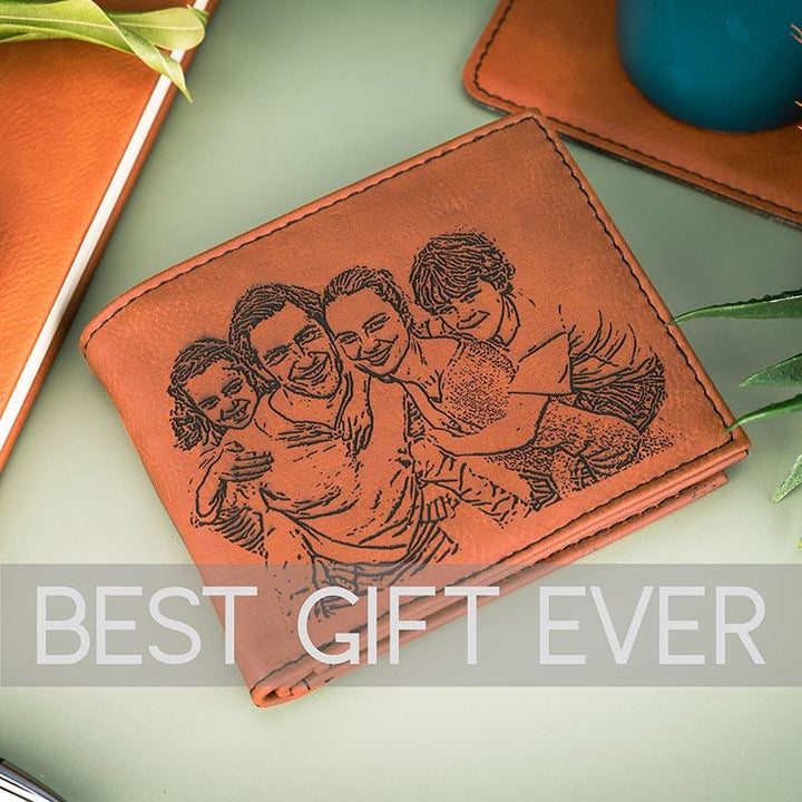 Leather Photo Wallet - GiftShire